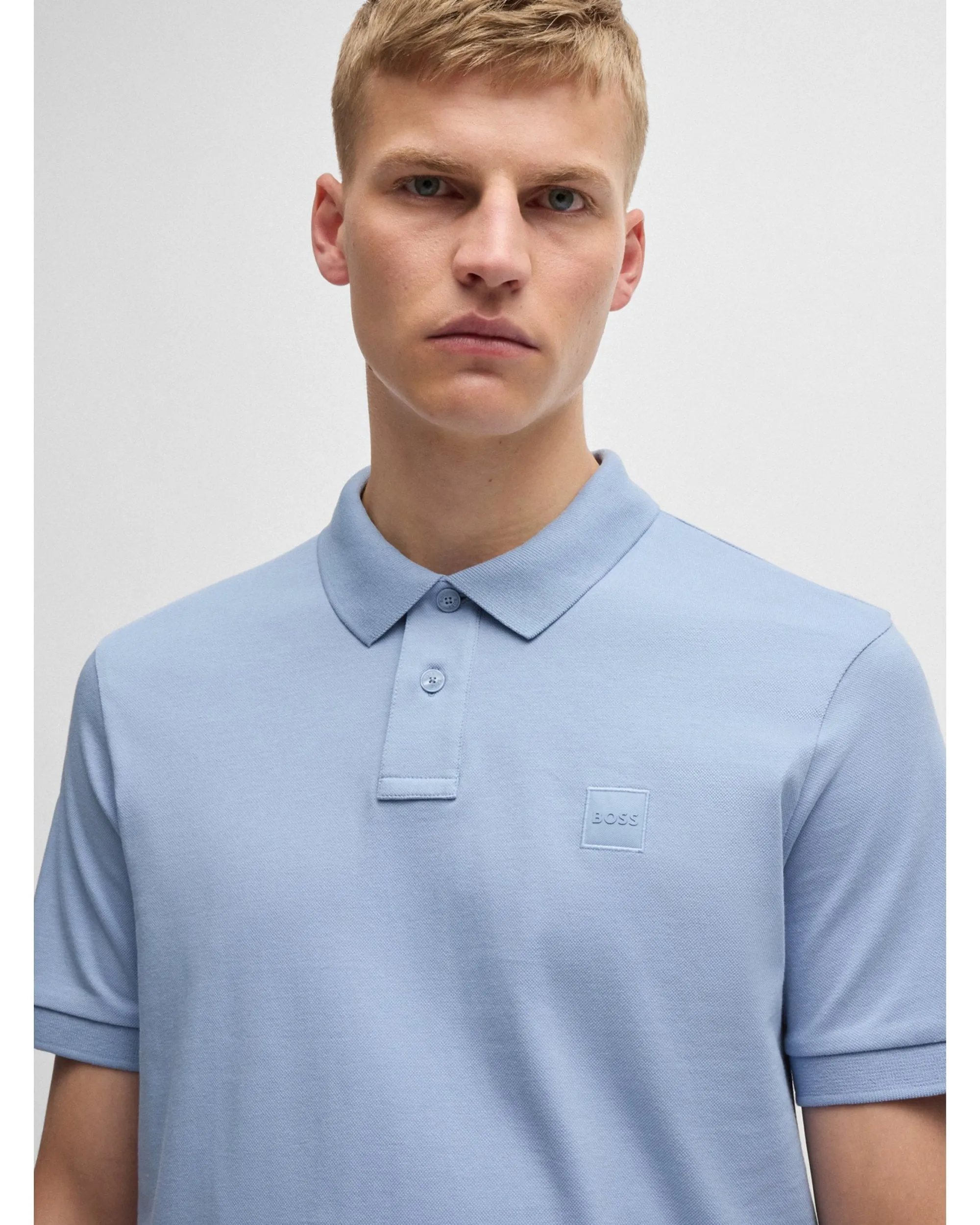 Mens Passenger Polo Shirt Light Blue