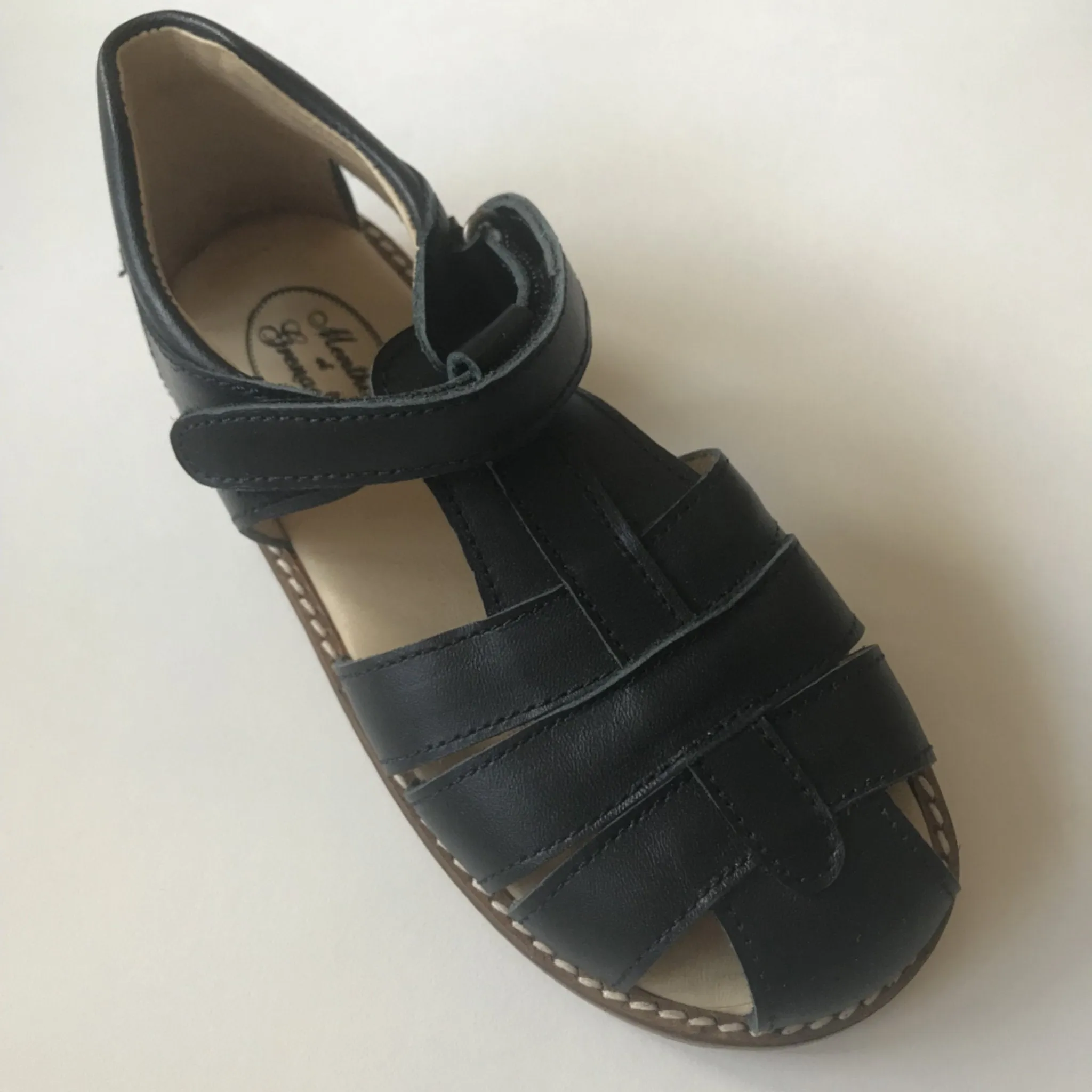 Menthe Et Grenadine Gaspard Navy Blue Sandals: Size 29 (Brand New)