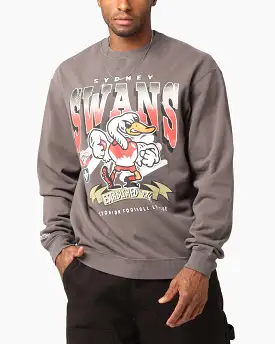 Mitchell & Ness Sydney Swans Character Crewneck Faded Black