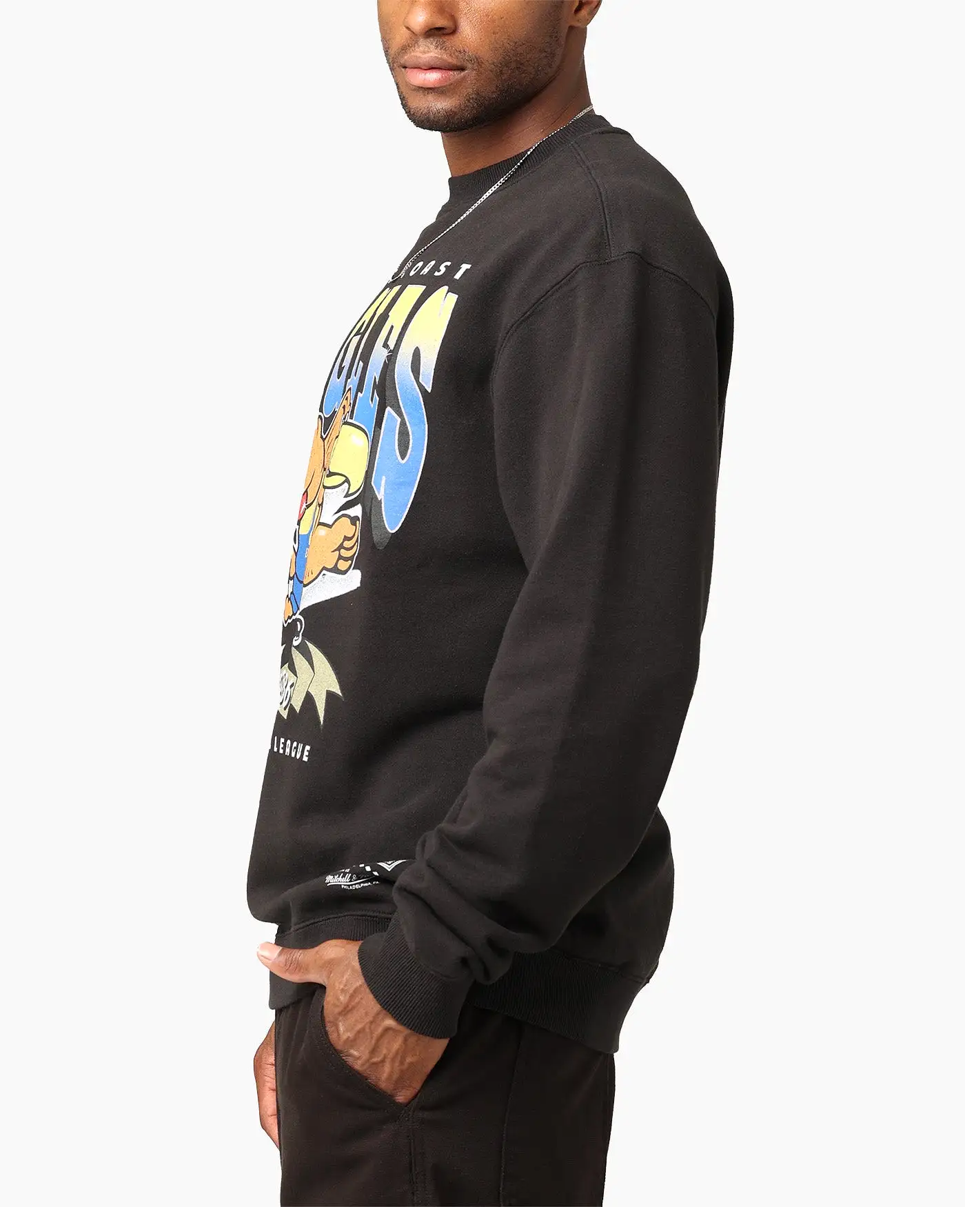 Mitchell & Ness West Coast Eagles Character Crewneck Faded Black