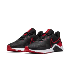 Nike Legend Essential 2 Black / Red - White  The Nike Legend Essential 2 comes equipped with a flat, stable heel, flexibility un