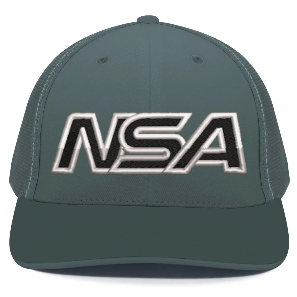 NSA Outline Series Flex Fit Hat: 404M