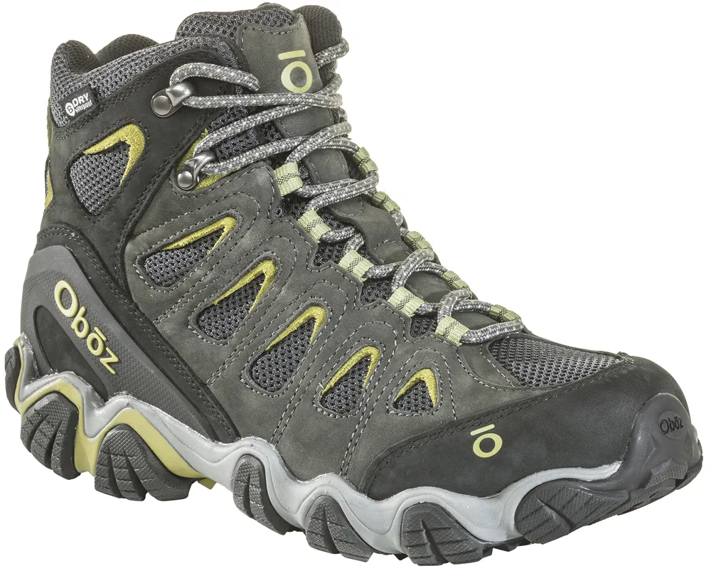 Oboz Mens Sawtooth II Mid Waterproof Boot- Dark Shadow/Green