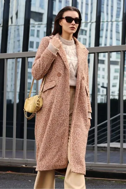 Oversize Long Boucle Coat