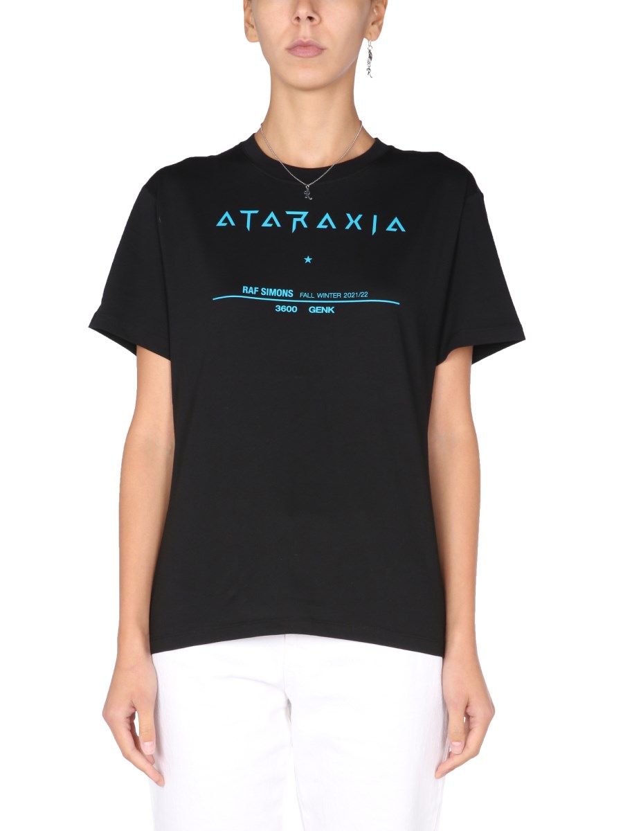 RAF SIMONS    ATARAXIA REGULAR FIT COTTON PRINTED T-SHIRT