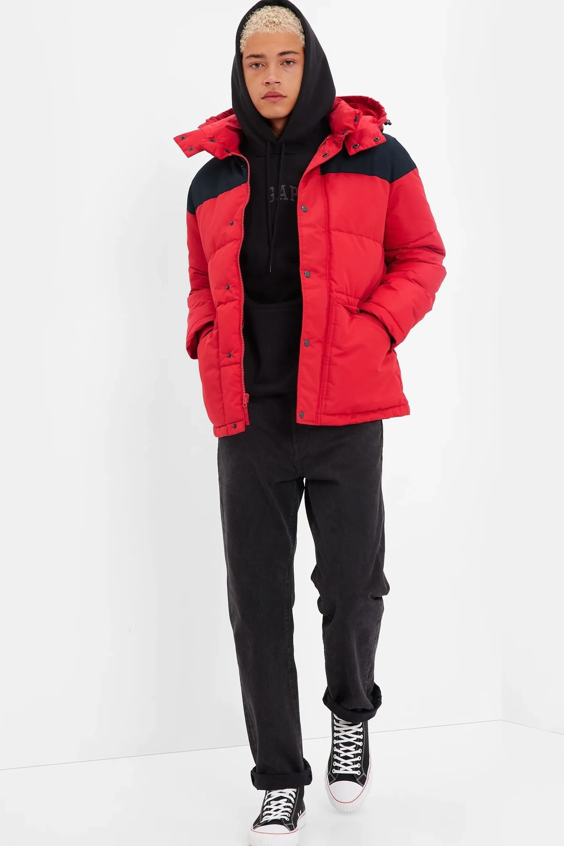 Red Puffer Coat