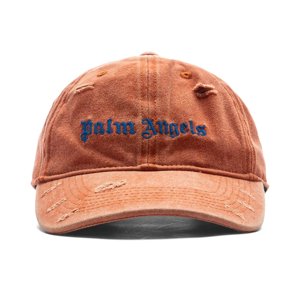 Ripped Logo Cap - Orange/Blue