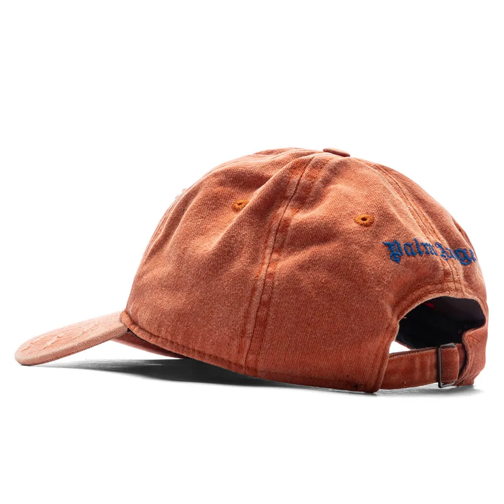 Ripped Logo Cap - Orange/Blue