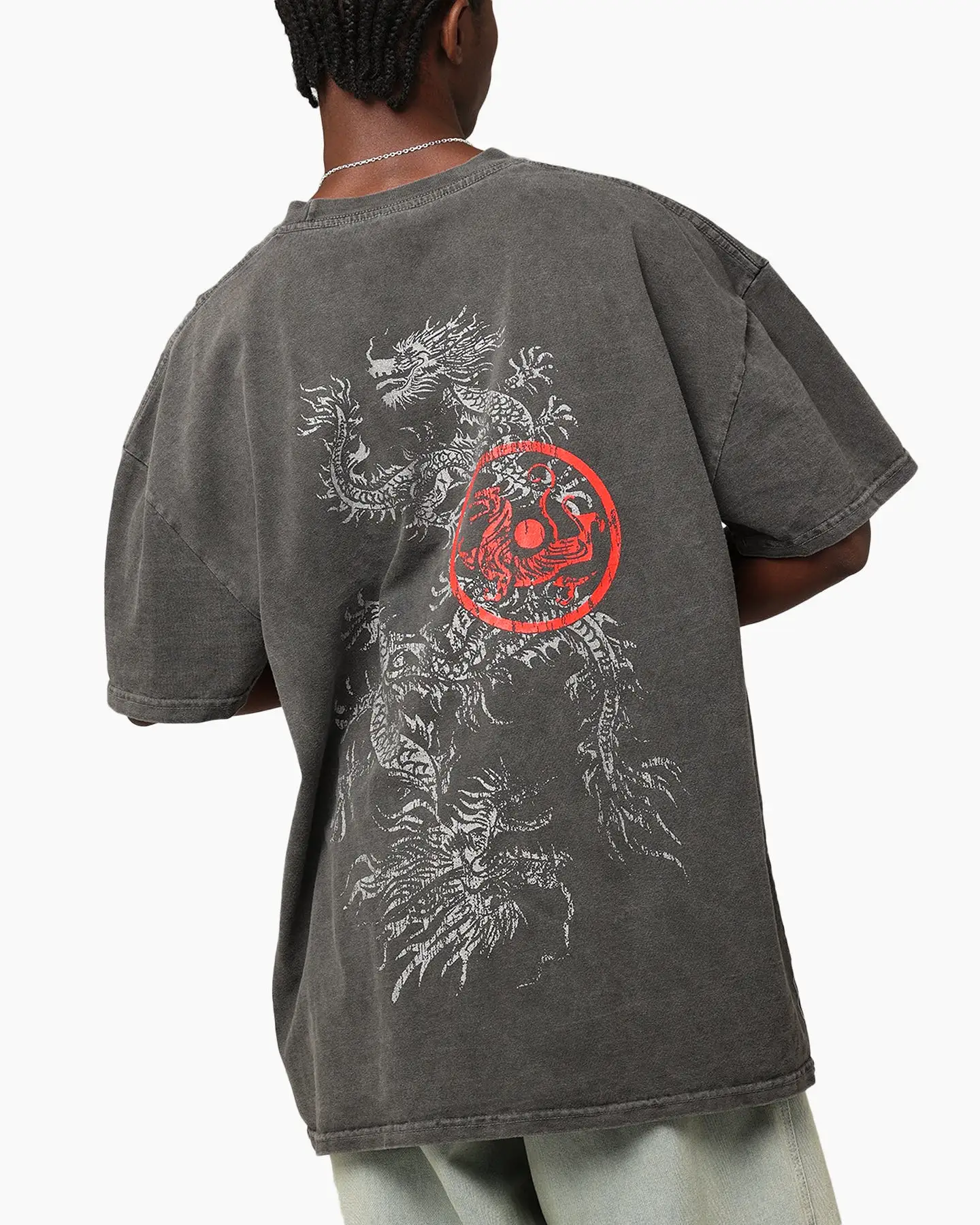 Saint Morta Dragon T-Shirt Black Wash