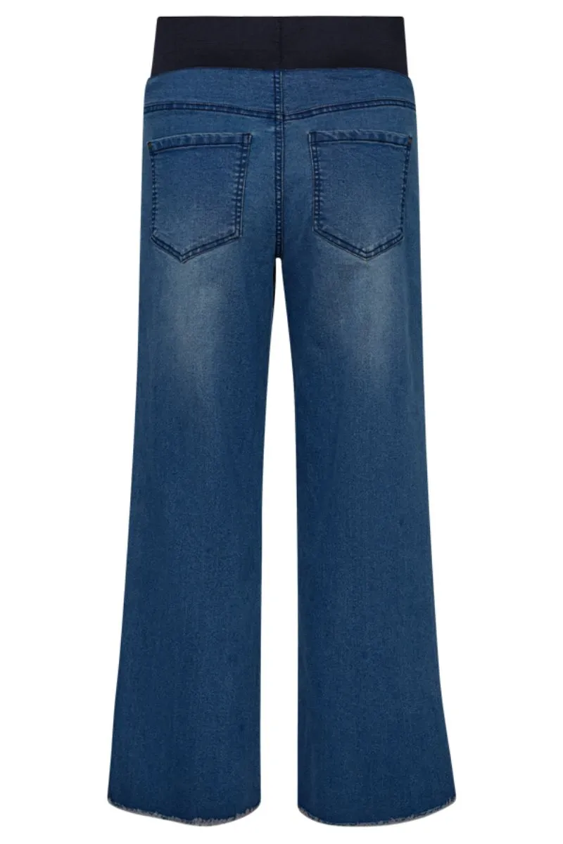 Shantal Pant | Light Medium Blue Denim | Bukser fra Freequent