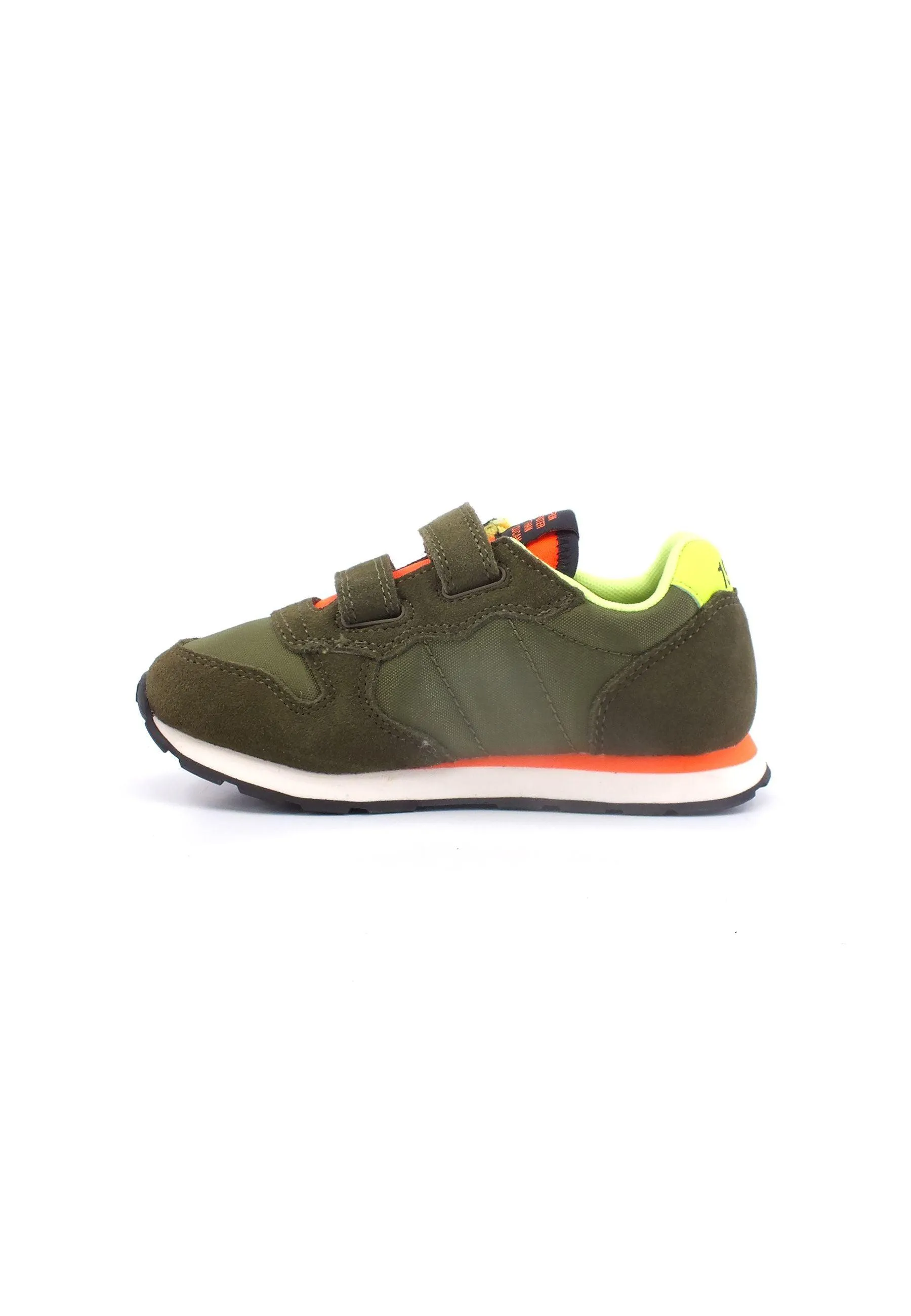 SUN68 Tom Fluo Sneaker Bambino Verde Militare Z33302B