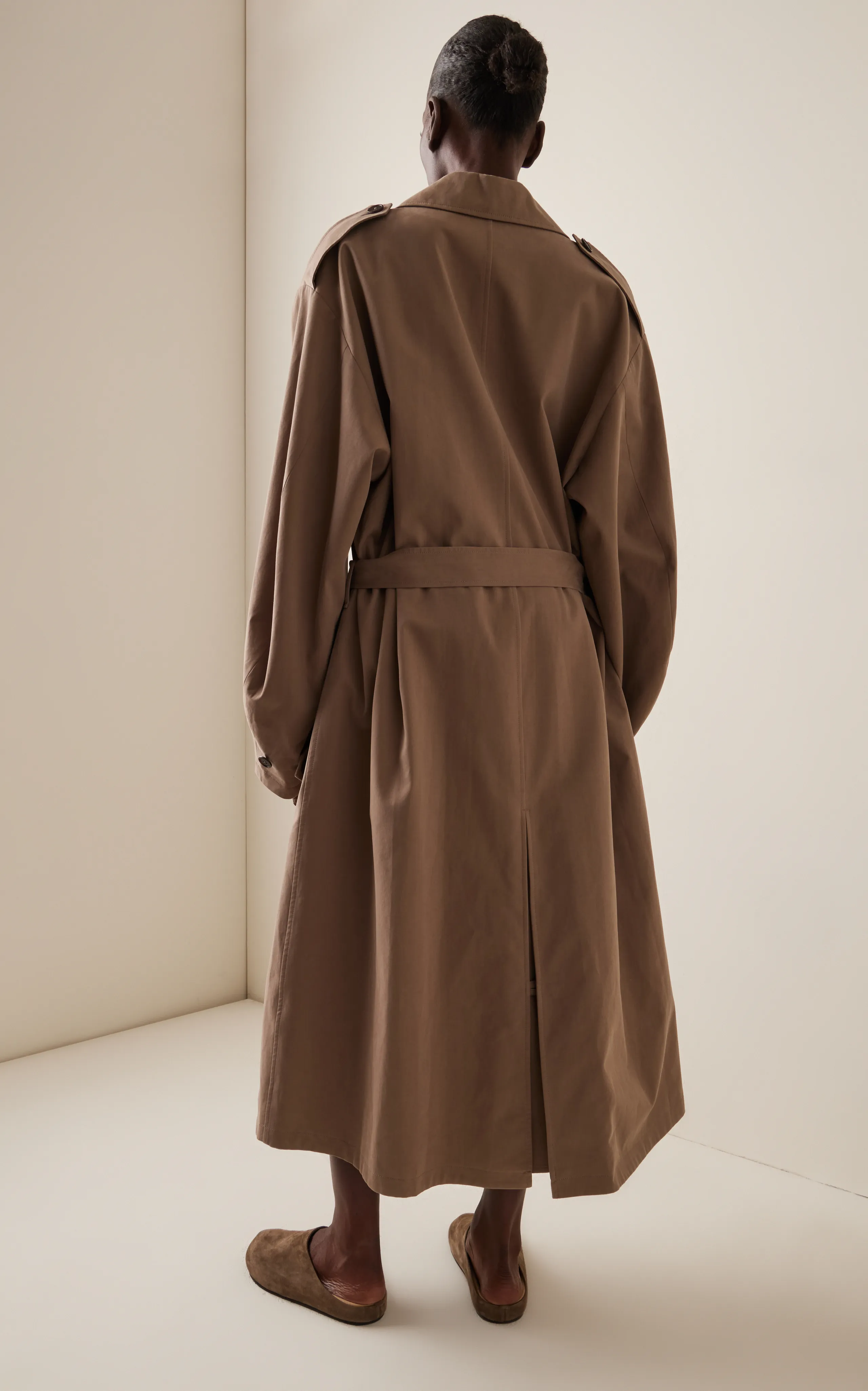 The Row Montrose Cotton-Cashmere Trench Coat