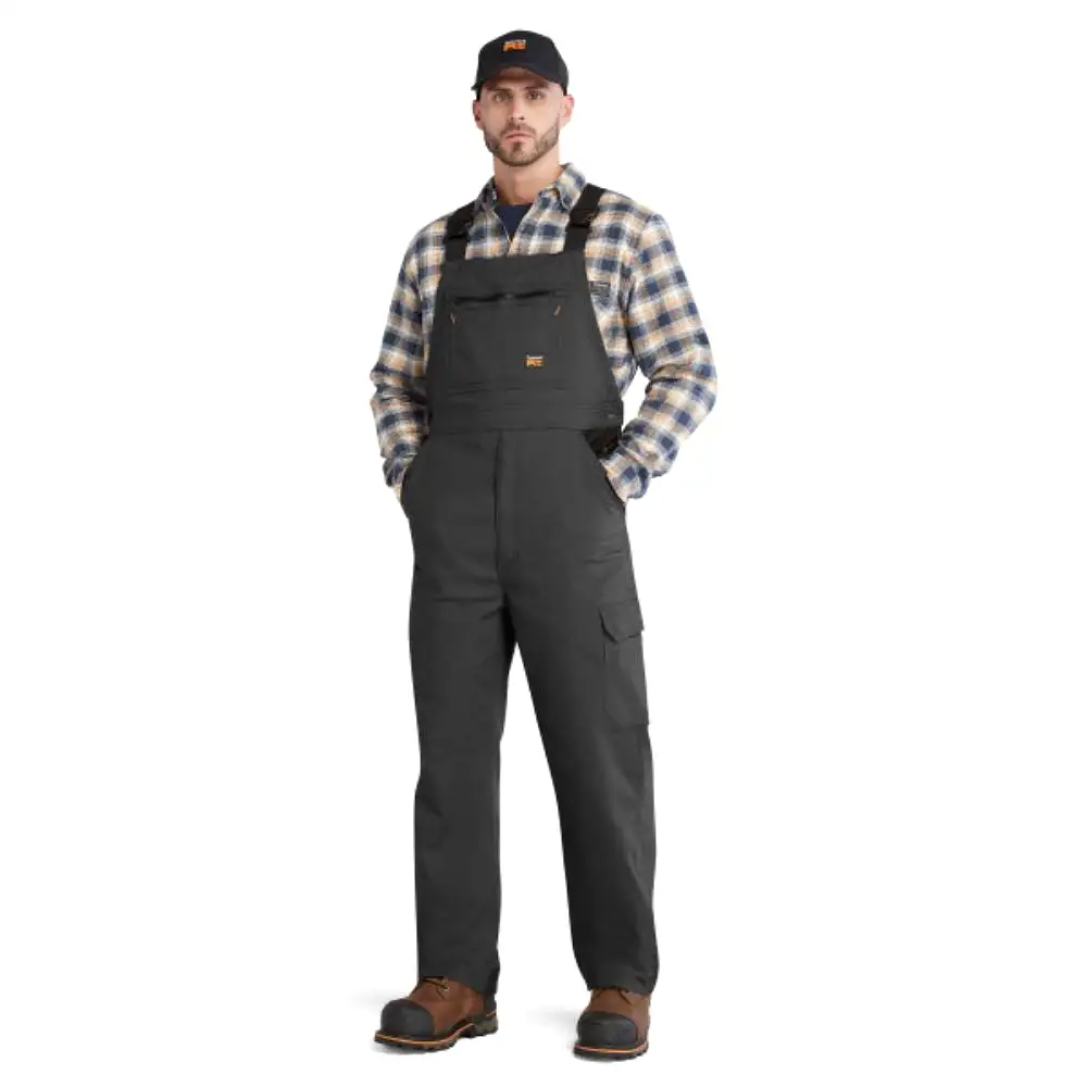 Timberland PRO Ironhide Men's Flex Bib Work Overalls - Black TB0A55RS015