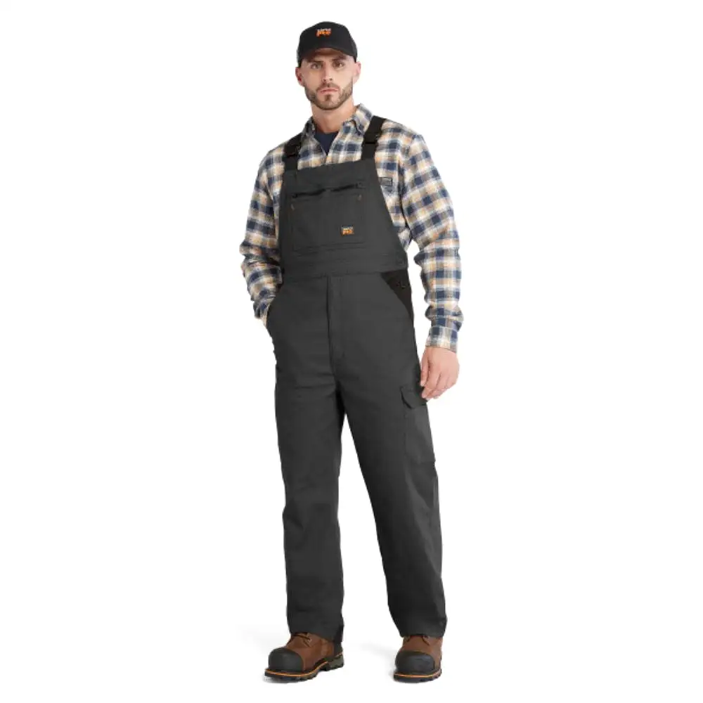 Timberland PRO Ironhide Men's Flex Bib Work Overalls - Black TB0A55RS015