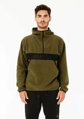 TITLE DEFENCE POLAR FLEECE HOOD IN KHAKI