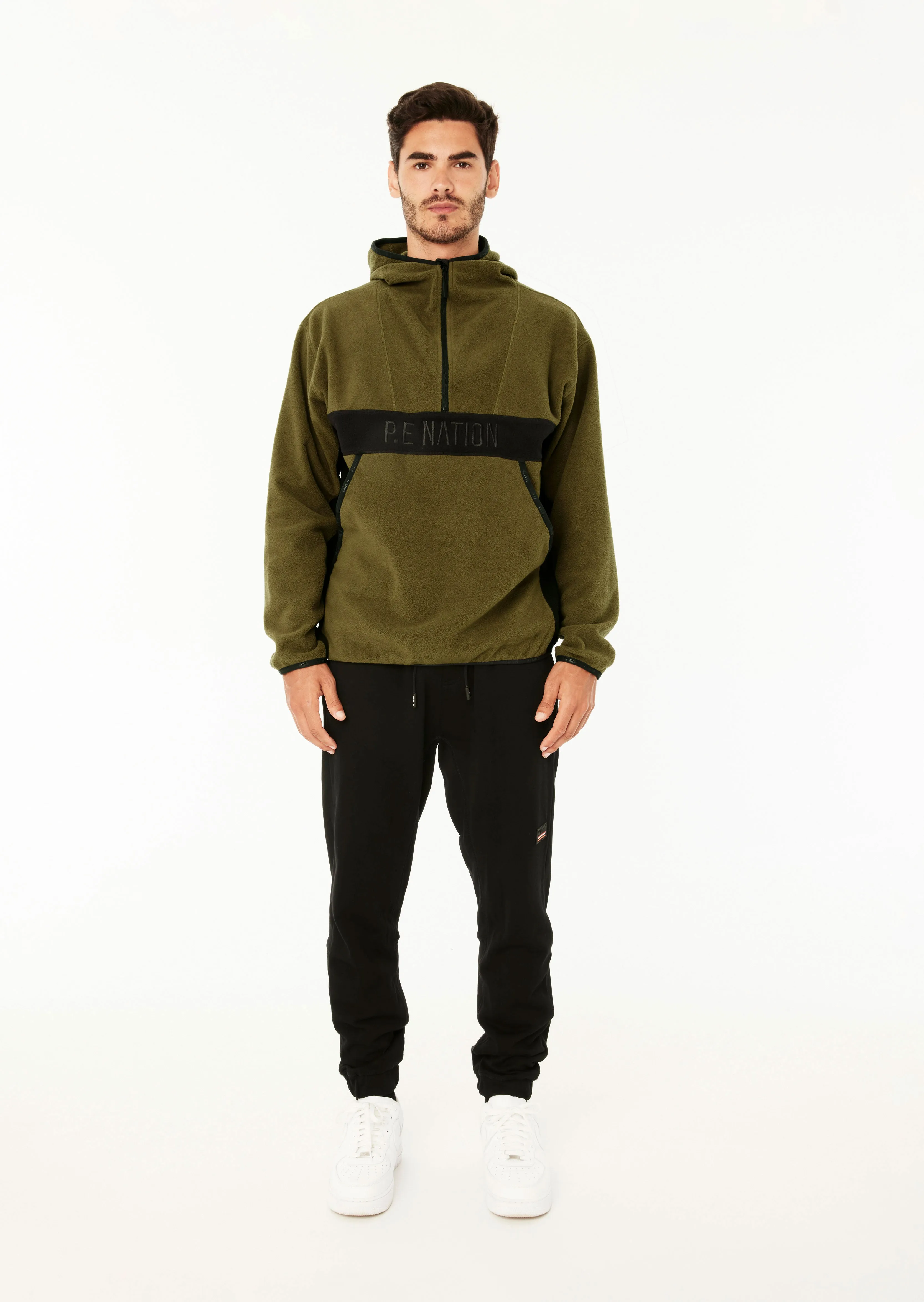 TITLE DEFENCE POLAR FLEECE HOOD IN KHAKI