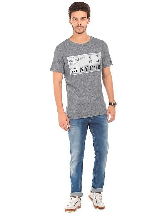 Tommy Hilfiger Denim Printed Front Regular Fit T-Shirt