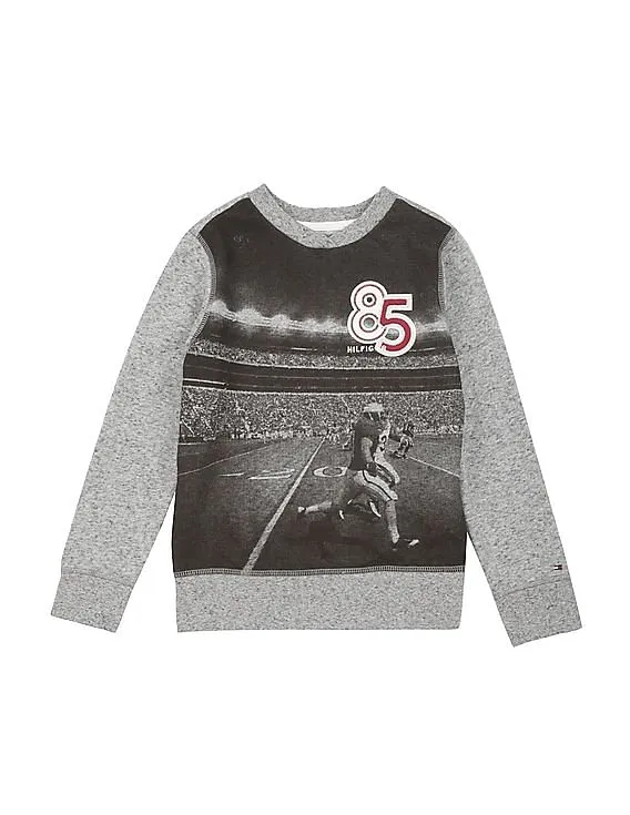 Tommy Hilfiger Kids Printed Regular Fit Sweatshirt