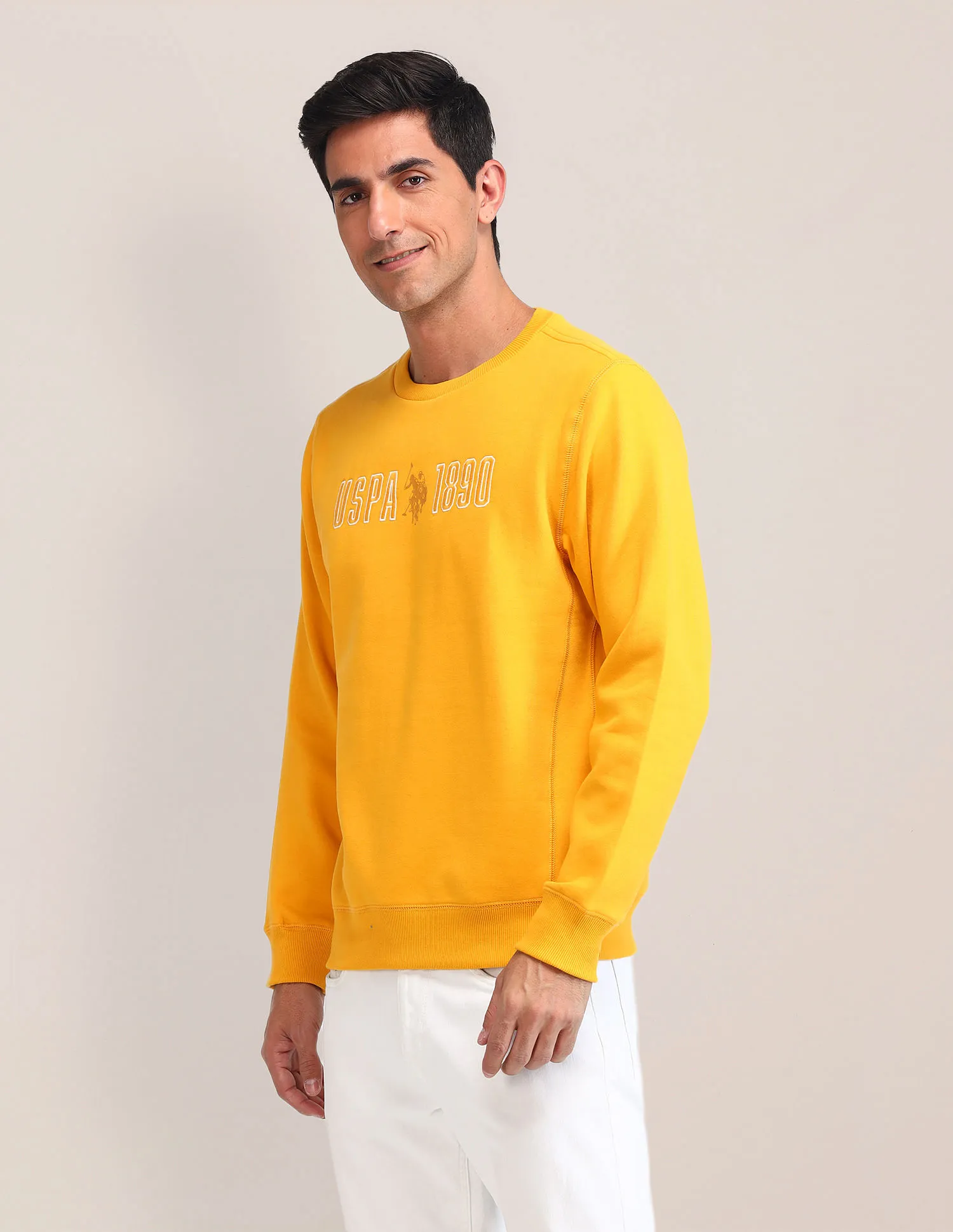 U.S. Polo Assn. Brand Printed Regular Fit Sweatshirt