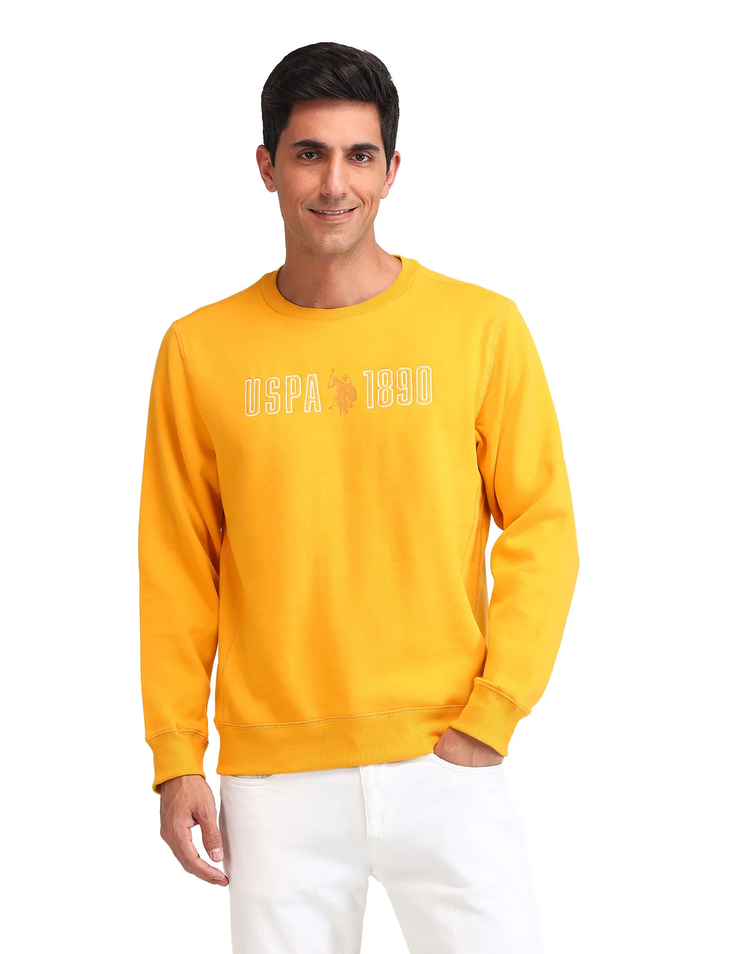 U.S. Polo Assn. Brand Printed Regular Fit Sweatshirt