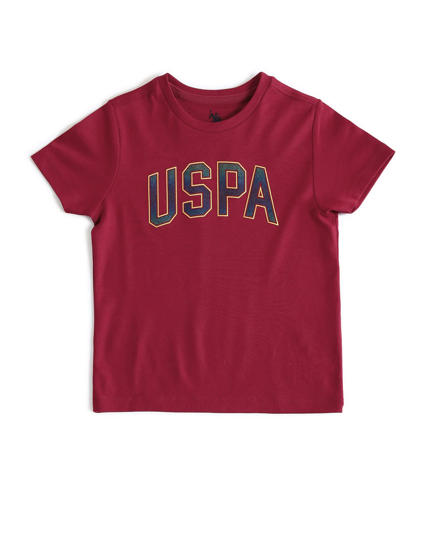 U.S. Polo Assn. Kids Boys Brand Printed Regular Fit T-Shirt