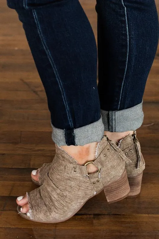 Very G Solange Booties- Taupe