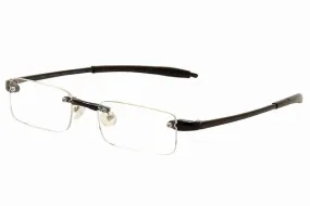 VisuaLites Vis1 Reading Glasses Men's Navy Rimless +3.00