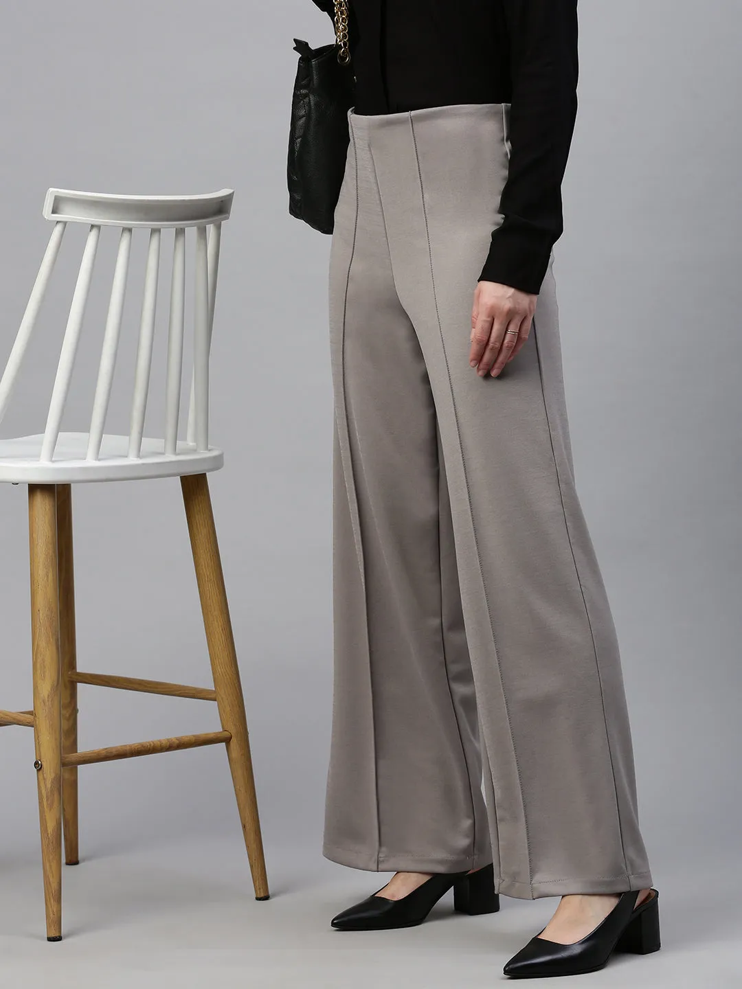 Women Formal Pant Light Oak