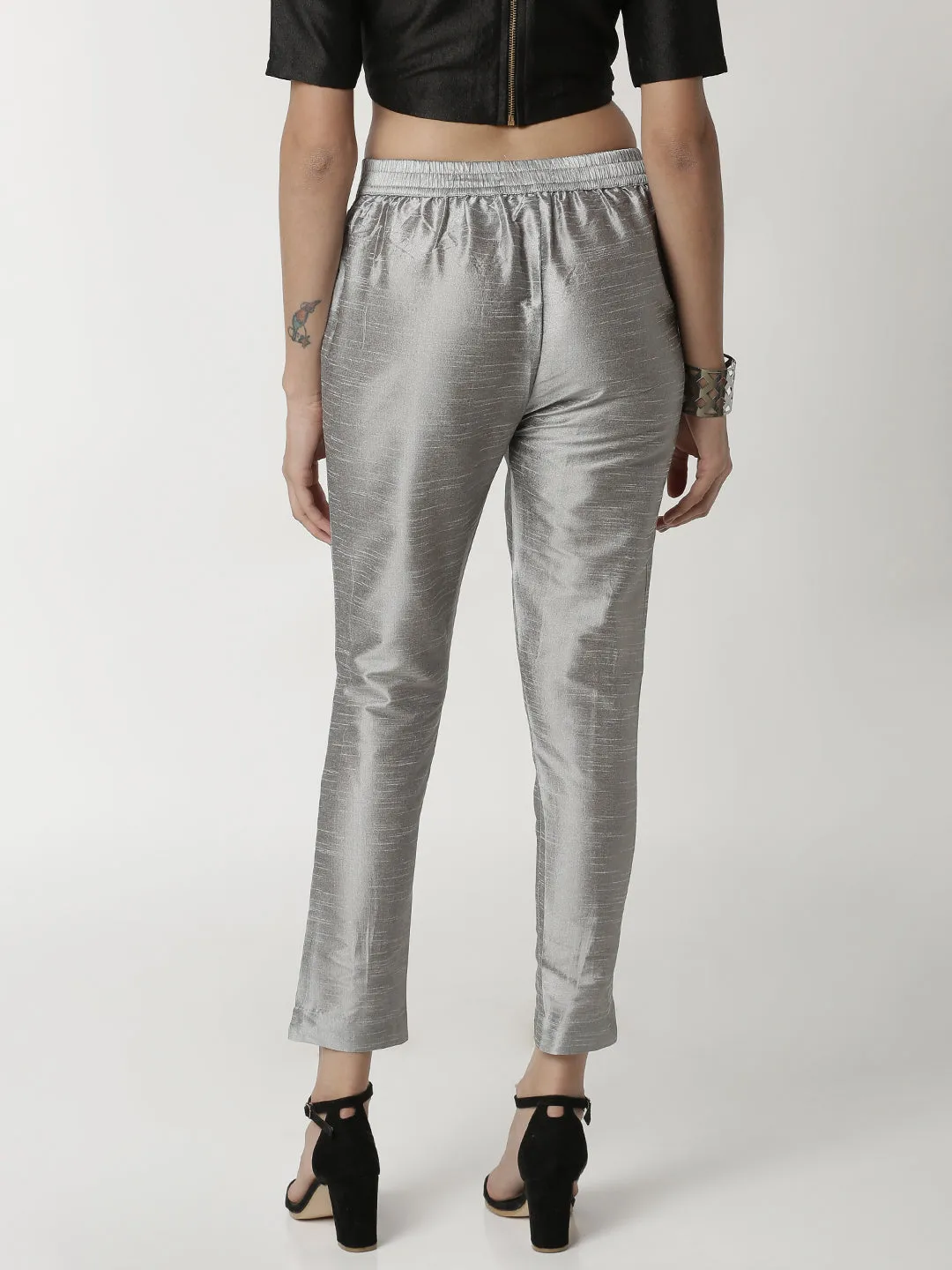 Women's Cigarette Pant Light Grey