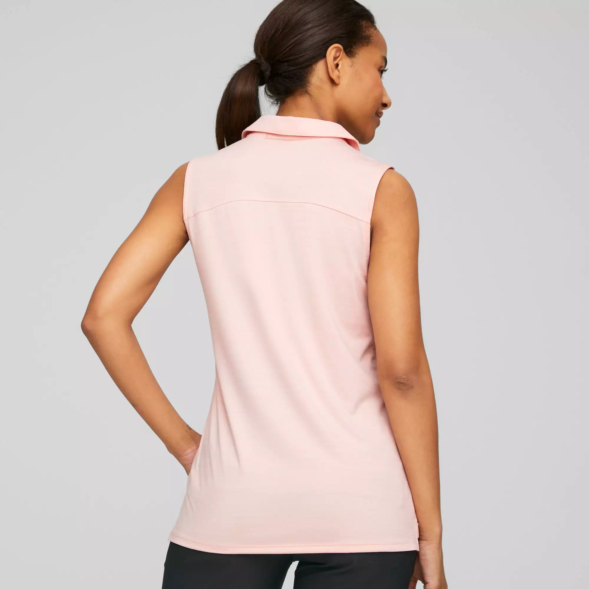 Women's CLOUDSPUN Coast Sleeveless Golf Polo | Rose Dust Heather