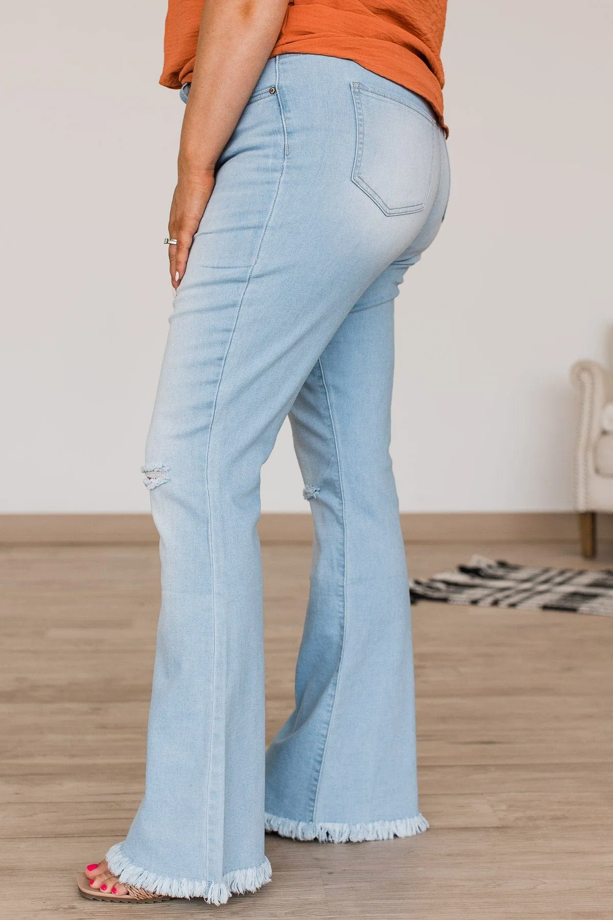 YMI High-Rise Flare Jeans- Marina Wash