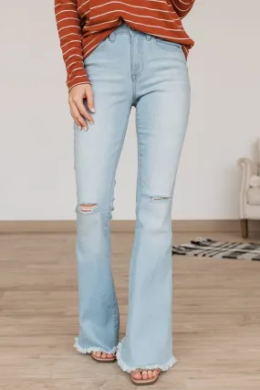 YMI High-Rise Flare Jeans- Marina Wash